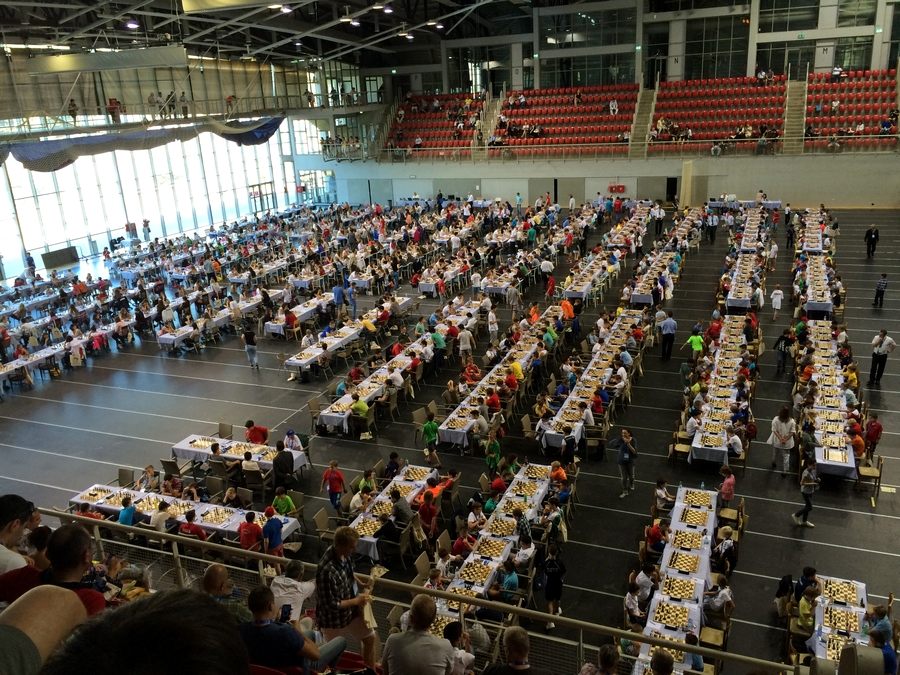 Spillesalen i EM for ungdom.