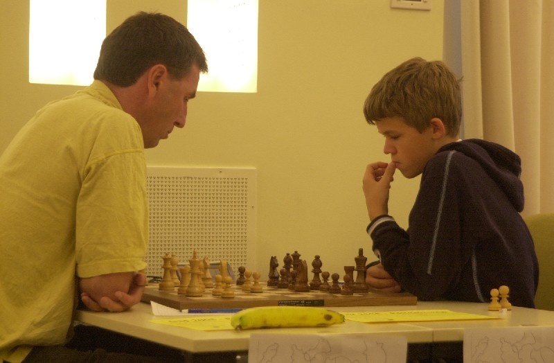 Simen Agdestein og Magnus Carlsen