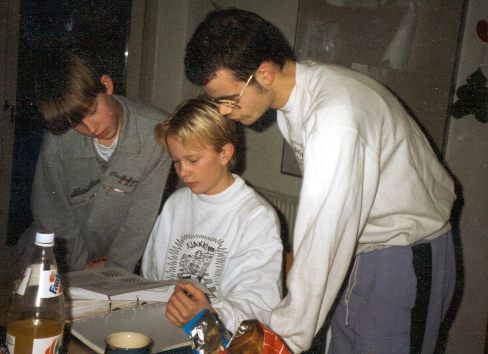 Joachim Berg-Jensen (12), Espen Lie (12) og Hans Olav Lahlum (22) fra Nordisk 
for ungdom 1996