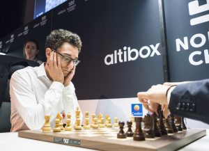 Caruana sto for fjerde rundes eneste seier