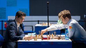 Carlsen vant et fint parti mot Giri