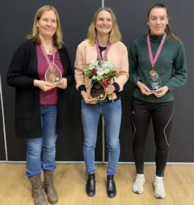 De tre beste i Eliteklassen for kvinner 2023: Koskela, Bjerke og Monika Machlik
