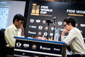 Praggnanandhaa slo Caruana og møter Carlsen i finalen