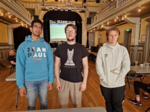 De tre beste i A-gruppen: Mansoor, Urkedal og Gåsland