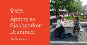 Sjakkparken i Drammen åpner